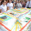 В Лисаковске жителей угостили 200-килограммовым тортом