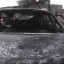В Лисаковске сгорела машина на территории больничного городка